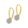 Apart Kolczyki z żółtego złota z diamentami - 0,18 ct - próba 585< Kolczyki Z Diamentami