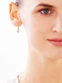 Apart Kolczyki z żółtego złota z diamentami - 0,18 ct - próba 585< Kolczyki Z Diamentami