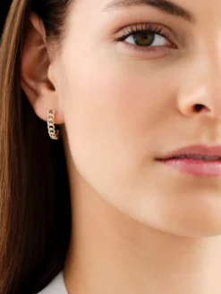 Apart Kolczyki z żółtego złota z diamentami - 0,15 ct - próba 585< Kolczyki Z Diamentami