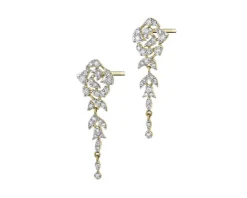 Apart Kolczyki z żółtego złota z diamentami - 0,56 ct - próba 585< Kolczyki Z Diamentami