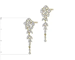 Apart Kolczyki z żółtego złota z diamentami - 0,56 ct - próba 585< Kolczyki Z Diamentami