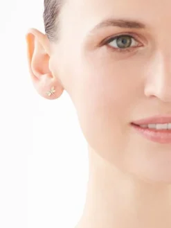 Apart Kolczyki z żółtego złota z diamentami - ważki - 0,02 ct - próba 375< Kolczyki Z Diamentami