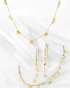 Clearance Apart Kolczyki z żółtego złota z diamentami - 0,01 ct - próba 375