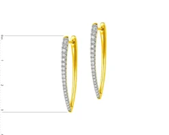 Apart Kolczyki z żółtego złota z diamentami - 0,50 ct - próba 585< Wszystkie
