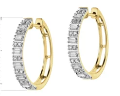 Apart Kolczyki z żółtego złota z diamentami - koła - 0,52 ct - próba 585< Wszystkie