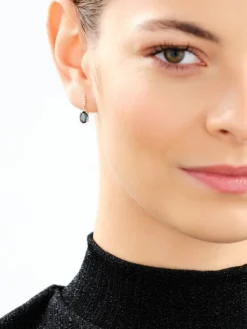 Apart Kolczyki z żółtego złota z diamentami i topazami London Blue - próba 585< Wszystkie