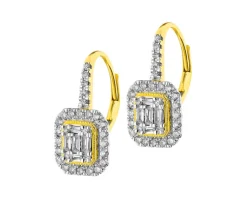 Apart Kolczyki z żółtego złota z diamentami - 0,72 ct - próba 585< Wszystkie