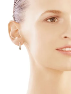 Apart Kolczyki z żółtego złota z diamentami - koła - 0,16 ct - próba 585< Kolczyki Z Diamentami