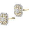 Sale Apart Kolczyki z żółtego złota z diamentami - 0,40 ct - próba 585