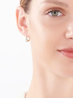 Apart Kolczyki z żółtego złota z diamentami - 0,15 ct - próba 585< Kolczyki Z Diamentami