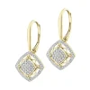 Apart Kolczyki z żółtego złota z diamentami - 0,32 ct - próba 585< Kolczyki Z Diamentami
