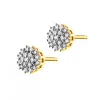 Apart Kolczyki z żółtego złota z diamentami - 0,13 ct - próba 585< Kolczyki Z Diamentami
