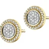 Sale Apart Kolczyki z żółtego złota z diamentami - 0,23 ct - próba 585