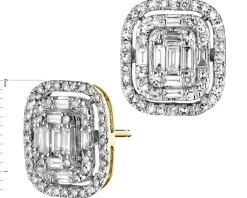 Hot Apart Kolczyki z żółtego złota z diamentami - 1,00 ct - próba 585