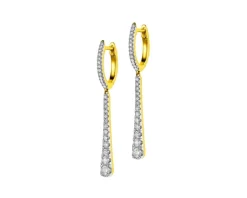 Apart Kolczyki z żółtego złota z diamentami - 0,50 ct - próba 585< Wszystkie