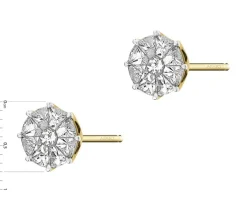 Apart Kolczyki z żółtego złota z diamentami - 1,01 ct - próba 585