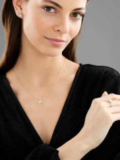 Apart Kolczyki z żółtego złota z diamentami - 1,01 ct - próba 585