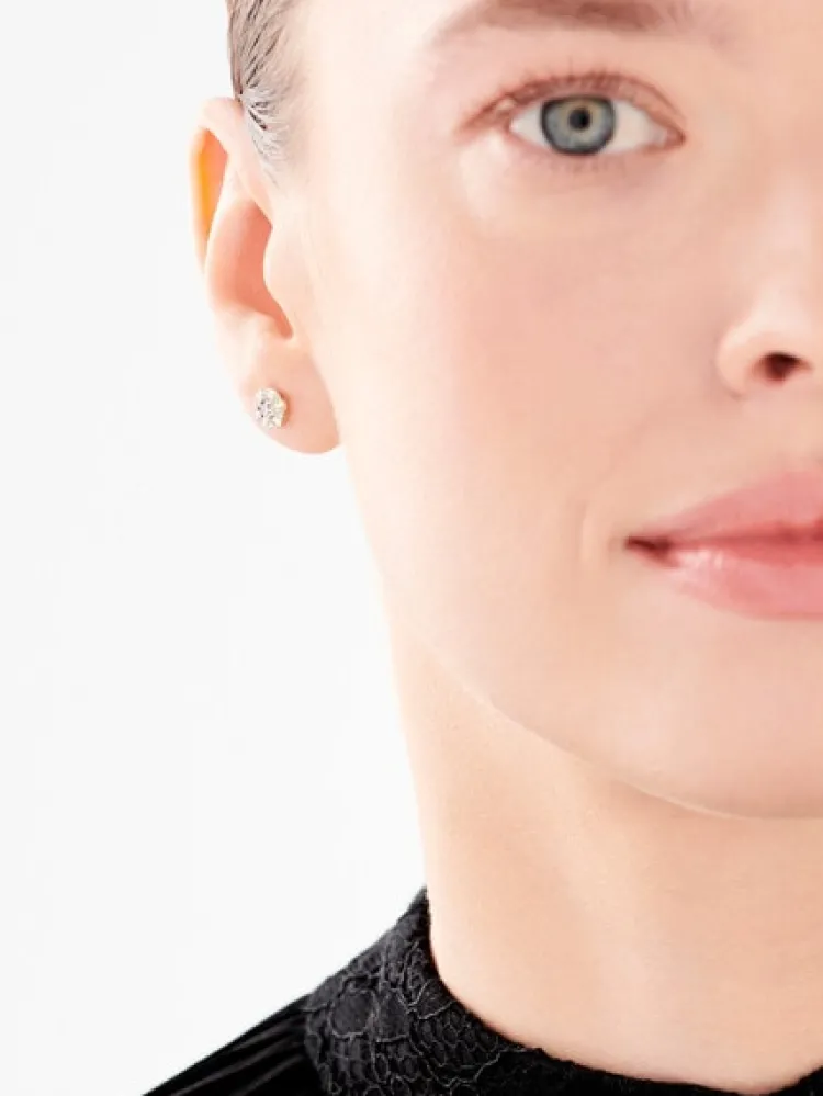 Apart Kolczyki z żółtego złota z diamentami - 0,05 ct - próba 375< Wszystkie