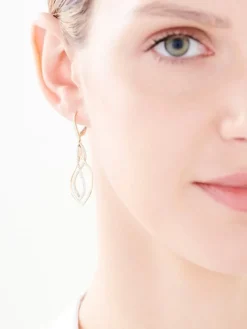 Apart Kolczyki z żółtego złota z diamentami - 0,06 ct - próba 375< Kolczyki Z Diamentami