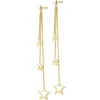 Clearance Apart Kolczyki z żółtego złota z diamentami - gwiazdy - 0,01 ct - próba 375