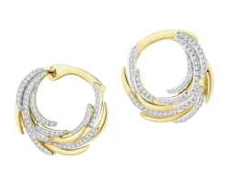 Best Apart Kolczyki z żółtego złota z diamentami - 0,41 ct - próba 585