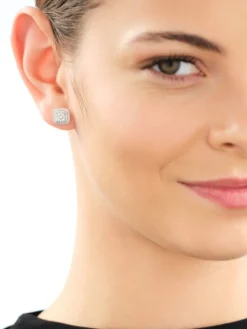 Discount Apart Kolczyki z żółtego złota z diamentami - 0,34 ct - próba 585