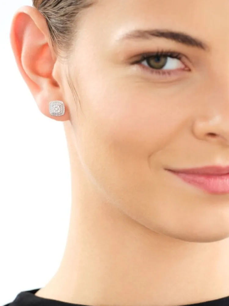 Discount Apart Kolczyki z żółtego złota z diamentami - 0,34 ct - próba 585