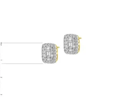 Apart Kolczyki z żółtego złota z diamentami - 1,40 ct - próba 585< Kolczyki Z Diamentami