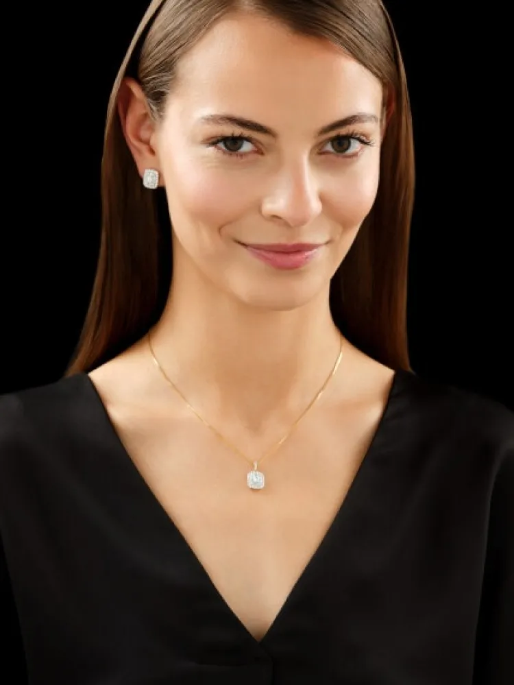 Apart Kolczyki z żółtego złota z diamentami - 1,40 ct - próba 585< Kolczyki Z Diamentami