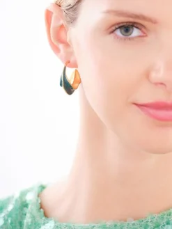 Artelioni Kolczyki ze stali szlachetnej z emalią< Wszystkie