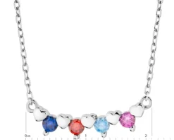 New Apart Naszyjnik srebrny - serca