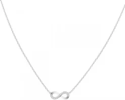 Clearance Apart Naszyjnik srebrny z cyrkoniami - nieskończoność