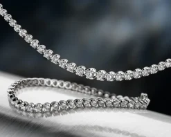 Apart Naszyjnik z białego złota z brylantami - 45 cm - 5,25 ct - próba 750
