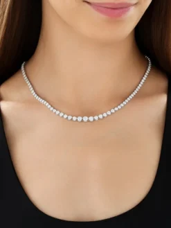 Apart Naszyjnik z białego złota z brylantami - 43 cm - 10,00 ct - próba 750< Wszystkie