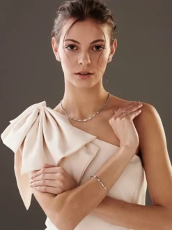 Sale Apart Naszyjnik z białego złota z brylantami - 0,63 ct - próba 585