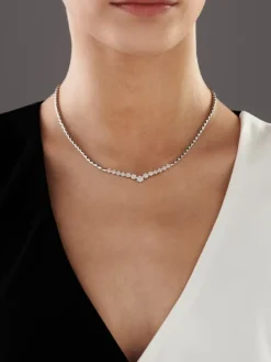 Apart Naszyjnik z białego złota z brylantami - 0,85 ct - próba 585< Naszyjniki