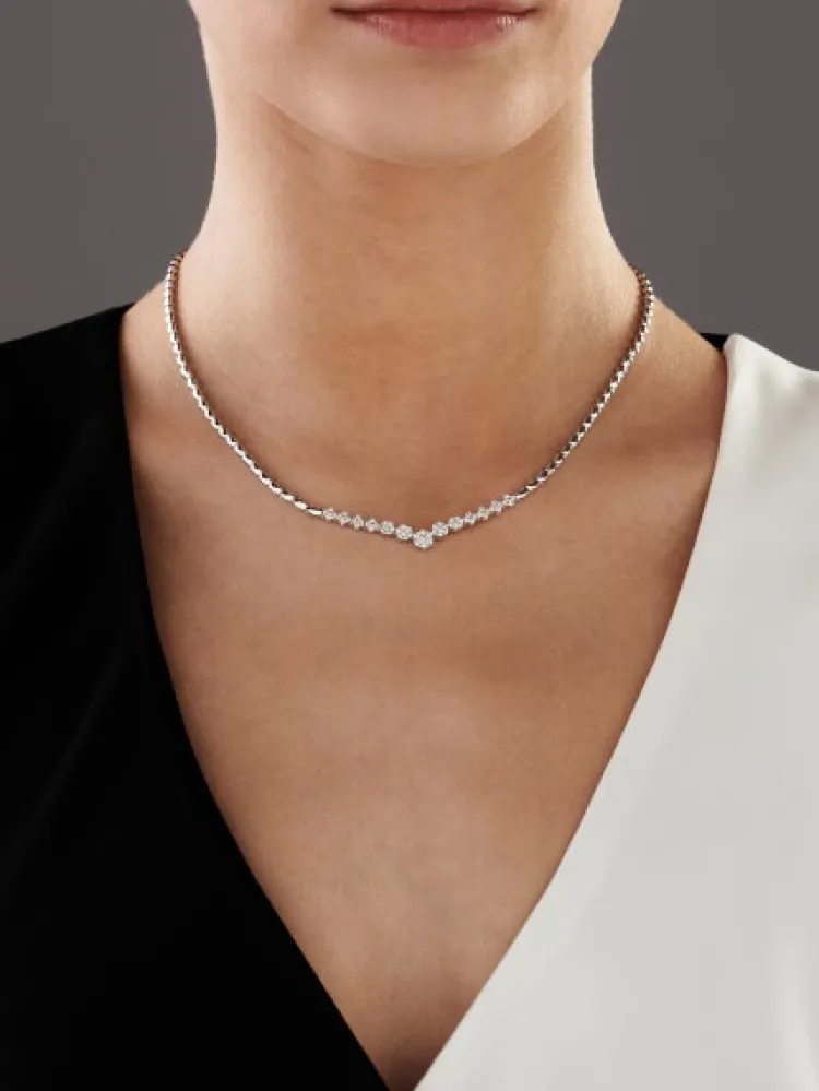 Apart Naszyjnik z białego złota z brylantami - 0,85 ct - próba 585< Naszyjniki