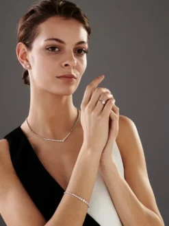Apart Naszyjnik z białego złota z brylantami - 0,85 ct - próba 585< Naszyjniki