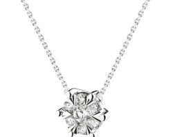 Apart Naszyjnik z białego złota z brylantami - 0,17 ct - próba 585
