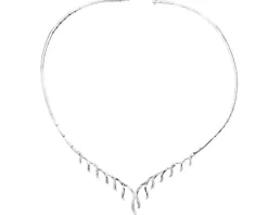Apart Naszyjnik z białego złota z brylantami - 0,27 ct - próba 750< Naszyjniki