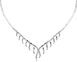 Apart Naszyjnik z białego złota z brylantami - 0,48 ct - próba 585< Naszyjniki