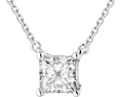 New Apart Naszyjnik z białego złota z diamentem laboratoryjnym - 0,33 ct - próba 585