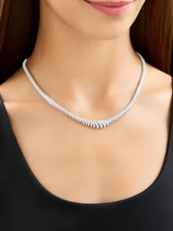 Apart Naszyjnik z białego złota z brylantami - 45 cm - 6,84 ct - próba 750< Wszystkie