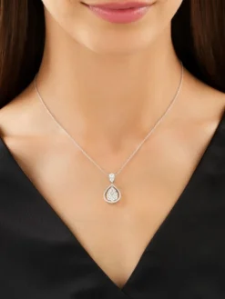 Apart Naszyjnik z białego złota z brylantami - 1,43 ct - próba 585< Naszyjniki