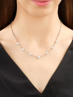 Best Apart Naszyjnik z białego złota z brylantami - 45 cm - 1,03 ct - próba 585