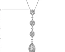 Apart Naszyjnik z białego złota z diamentami - 0,88 ct - próba 585< Wszystkie