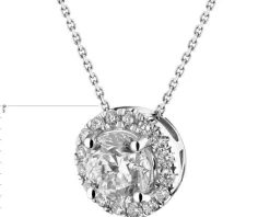 Best Apart Naszyjnik z białego złota z brylantami - SI2/G - 1,17 ct - próba 750