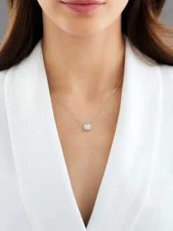 Best Apart Naszyjnik z białego złota z brylantami - SI2/G - 1,17 ct - próba 750