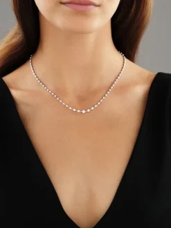 Apart Naszyjnik z białego złota z brylantami - 43 cm - 1,53 ct - próba 750