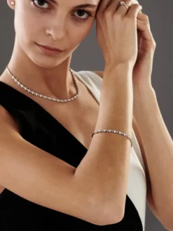 Online Apart Naszyjnik z białego złota z brylantami - 43 cm, - 1,82 ct - próba 585